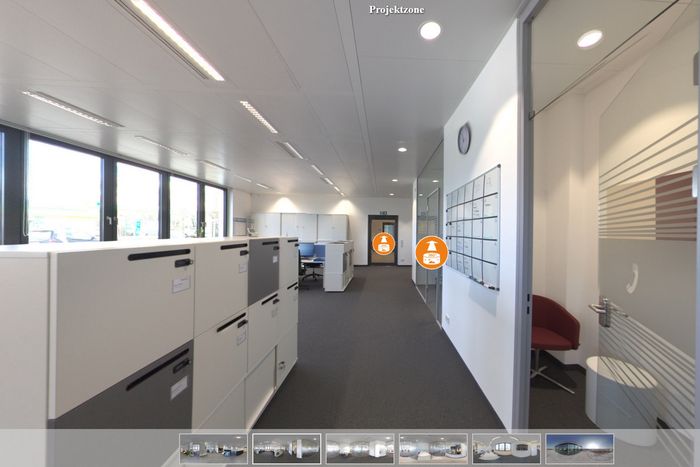 Einblick in die 360 Grad Panormatour in unseren Büroräumen in München